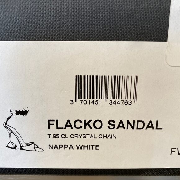 NIB Amina Muaddi Flasko sandals without ankle straps - Picture 7 of 9